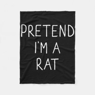 Doe alsof ik een rat ben Leuke Luie Makkelijke DIY Fleece Deken