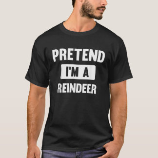 Doe alsof ik een rendier ben Grappige Halloween ko T-shirt