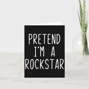 Doe alsof ik een rockstar kostuum ben Halloween La Kaart