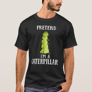 Doe alsof ik een rups kostuum halloween 2022 L T-shirt
