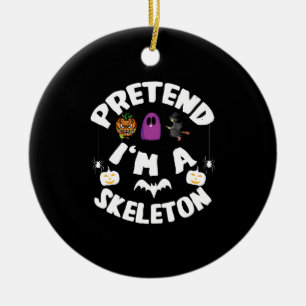 Doe alsof ik een skelet ben Halloween kostuum cade Keramisch Ornament