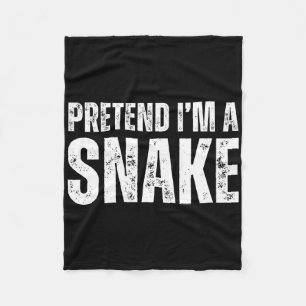 Doe alsof ik een Snake Lazy Halloween kostuum 1 Fleece Deken