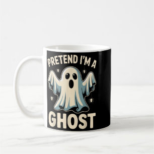 Doe alsof ik een spook ben Grappige Luie Halloween Koffiemok