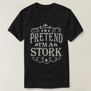 Doe alsof ik een stock makkelijk lui Halloween kos T-shirt