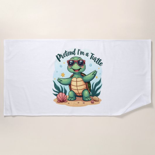 Doe alsof ik een Turtle Halloween feest ben en doe Strandlaken (Voorkant)