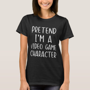 Doe alsof ik een videogamepersonage verkleed Hallo T-shirt