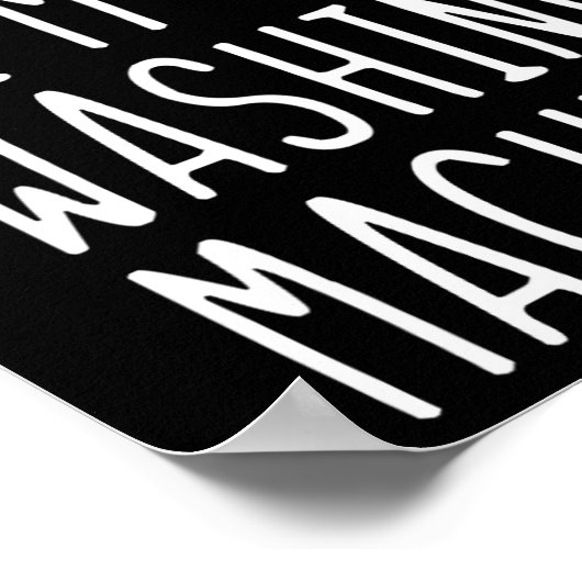 Doe alsof ik een wasmachinekostuum ben Halloween L Poster (Hoek)