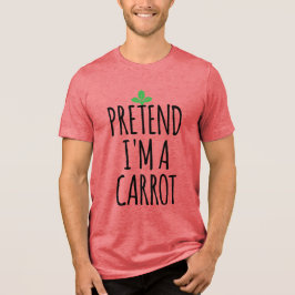 Doe alsof ik een wortel ben - grappig kostuum Hall Tri-Blend Shirt