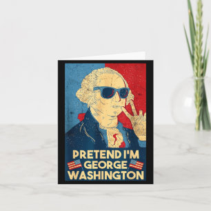 Doe alsof ik Founding Father ben 4 juli Halloween Kaart