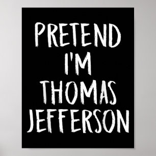 Doe alsof ik Thomas Jefferson Family Halloween Par Poster