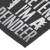 Doe alsof in een rendier kerstkostuum korte tafelloper (Hoek)