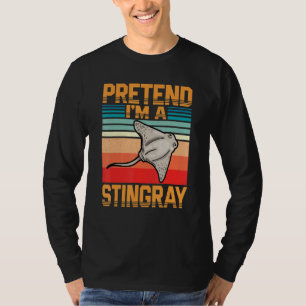 Doe alsof in een stekelige oceaan luie halloween k t-shirt