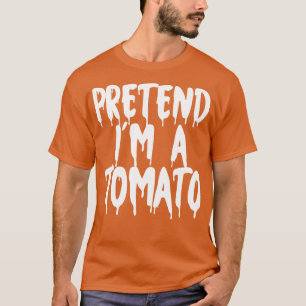 Doe alsof in een tomaat Halloween koppels kostuum T-shirt