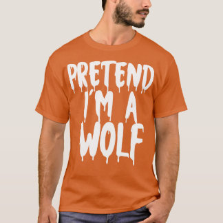 Doe alsof in een wolf Halloween koppels kostuum ha T-shirt