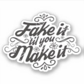 Doe alsof je het laat gebeuren. sticker (Voorkant)