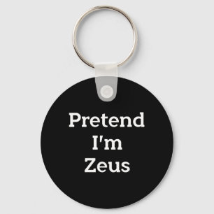 Doe alsof Zeus Kostuum Griekse God Grappig Hallowe Sleutelhanger