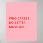 Doe beter bewegen op Wall Art Print Funny Art Post (Voorkant)