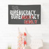 Doe de bureaucratie slecht spandoek (Insitu)