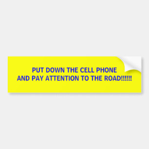 DOE DE CELTELEFOON AAN EN BETAAL OM... - Gepersona Bumpersticker