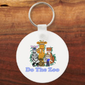 Doe de dierentuin sleutelhanger (Voorkant)