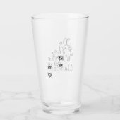 Doe de draaiende dans - bier glas (Achterkant)