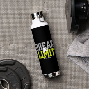 Doe De Limiet Gym Verslaafde Motivatie Fitness Waterfles