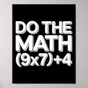 Doe de Math 67 Grappige Zes Zeven Meme Poster