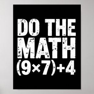 Doe De Rekening 67 Meme Grappig Zes Zeven Leraar  Poster
