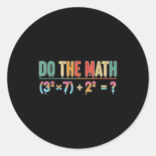 Doe De Rekening 67 Meme Grappige Leraar Zes Zeven Ronde Sticker
