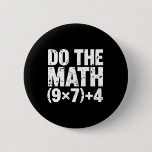 Doe De Rekening 67 Meme Grappige Zes Zeven Leraar  Ronde Button 5,7 Cm
