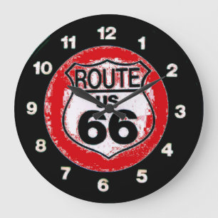 doe de route 66 wandklok grote klok