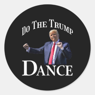 Doe de Trump Dance - Shuffle politieke humor Trump Ronde Sticker