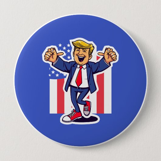 Doe de Trump Ronde Button 4,0 Cm (Voorkant)
