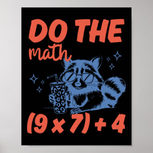 Doe De Wiskunde Grappige Wiskundeleraar 6 7 Wasbee Poster