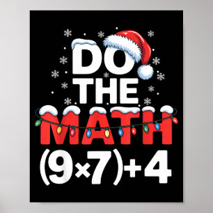 Doe De Wiskunde Meme 6 7 Grappige Kerst Vakantie H Poster