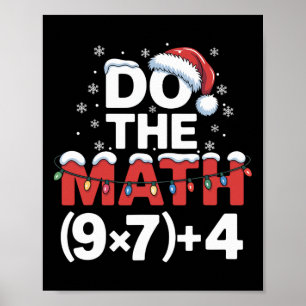 Doe De Wiskunde Meme 6 7 Grappige Kerst Vakantie H Poster
