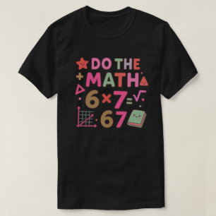 Doe De Wiskunde – Trendy Kawaii Klaslokaalontwerp T-shirt