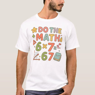 Doe De Wiskunde – Trendy Kawaii Klasontwerp T-shirt