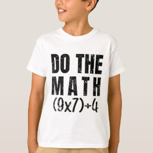 Doe De Wiskunde Vergelijking Thanksgiving Leraar 6 T-shirt