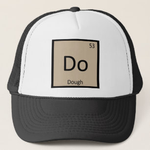 Doe - Deeg Chemie Periodiek Systeem Symbool Trucker Pet