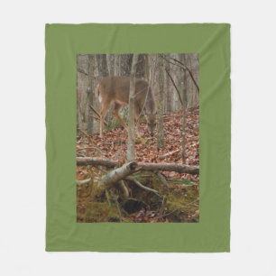 Doe Deer in de bomen Fleece Deken