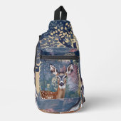 Doe Deer Patroon Sling Bag (Voorkant)
