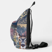Doe Deer Patroon Sling Bag (Rechts)
