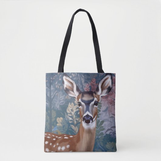 Doe Deer Shopping Errand Canvas tas (Voorkant)