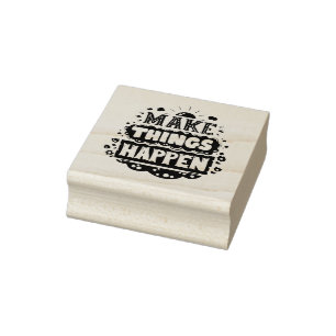 Doe dingen gebeuren rubberstempel