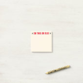 Doe dit of andere grappigheid post-it® notes (Op bureau)
