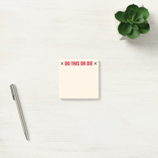 Doe dit of Die Funny Post-it® Notes (Kantoor)
