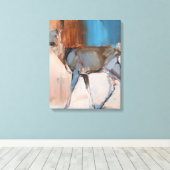 Doe een Deer 2014 Canvas Afdruk (Insitu (Houten vloer))