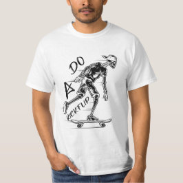 Doe een kickflip: klassiek T-shirt