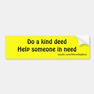 Doe een soort daad bumpersticker